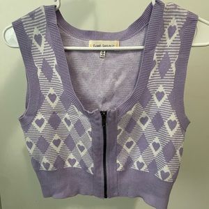 Light purple sweater vest